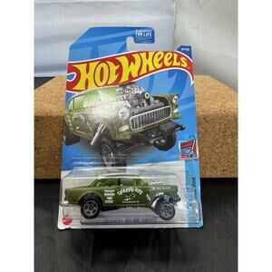 Hot Wheels '55 Chevy Bel Air Gasser Green Triassic-Five 2022 Mainline 43/250